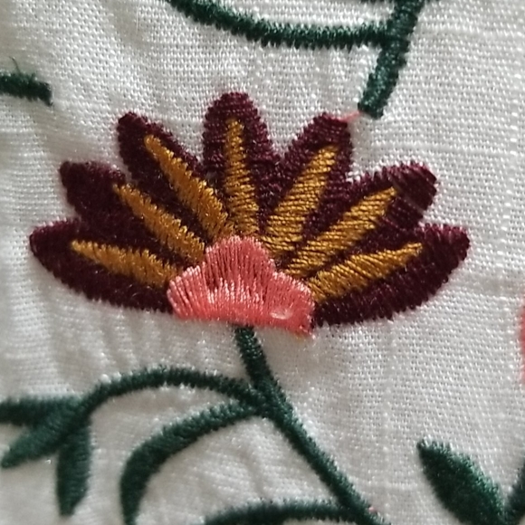 LAST ONE Gypsy Embroidery Peplum BellSleeve Top - Picture 11 of 16